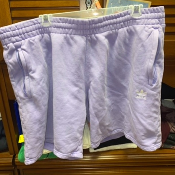 Purple/Lavender Adidas original shorts - Picture 1 of 4